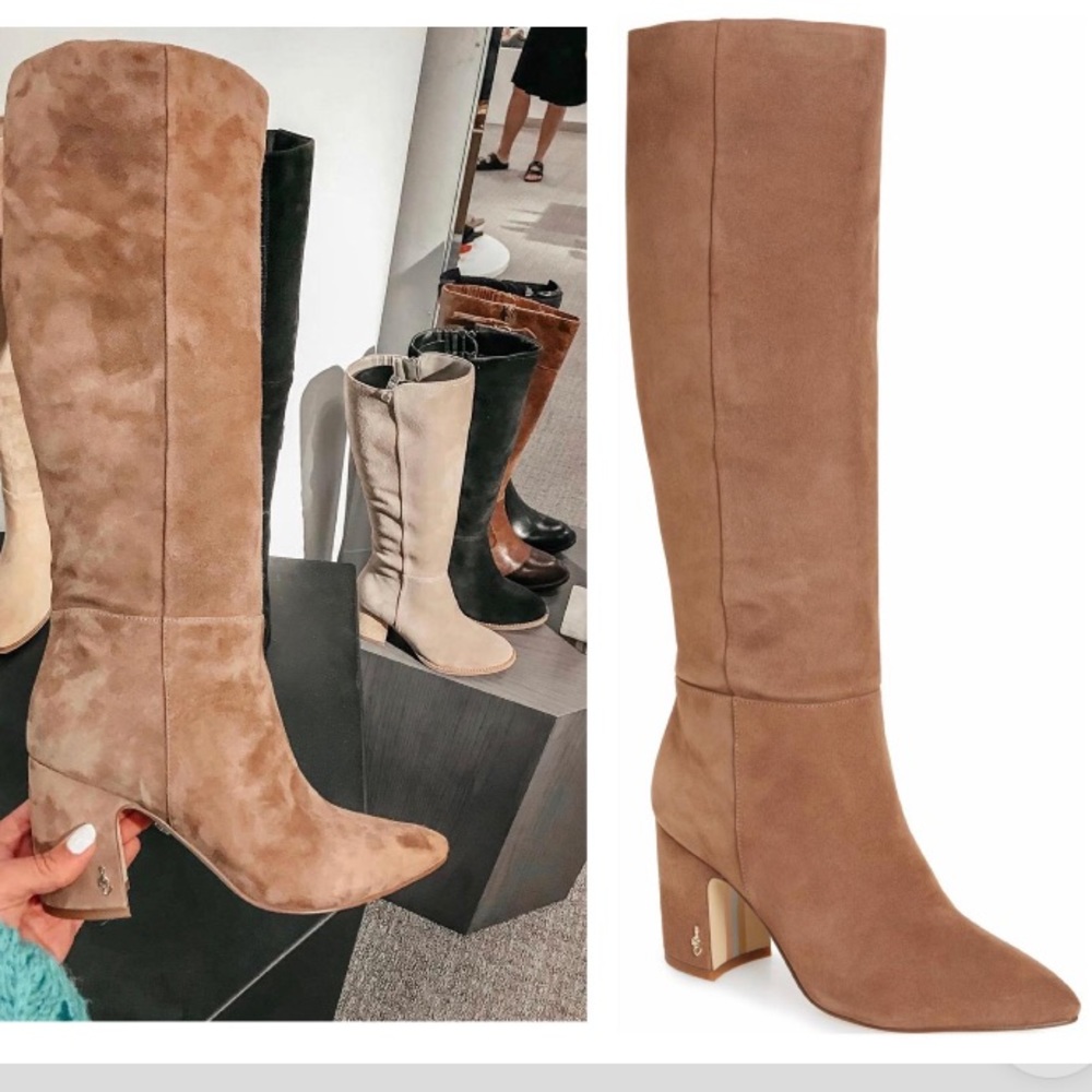 Sam Edelman hiltin hai camel suede knee high boot